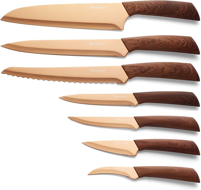 Hampton Forge Raintree Copper 13 Piece Block Set, Brown/Wood
