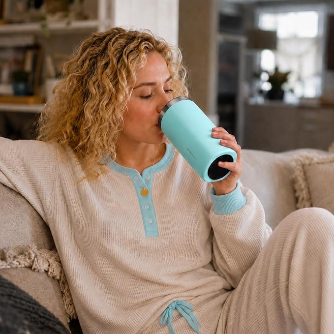 NESTALLY Crafted 20oz Stainless Steel Insulated Tumbler with Lid,Mint Green | Stainless Steel Double Wall Vacuum, BPA Free,Travel Coffee Mug Keeping Drink Cold & Hot,Gifts for Women Men Her Him