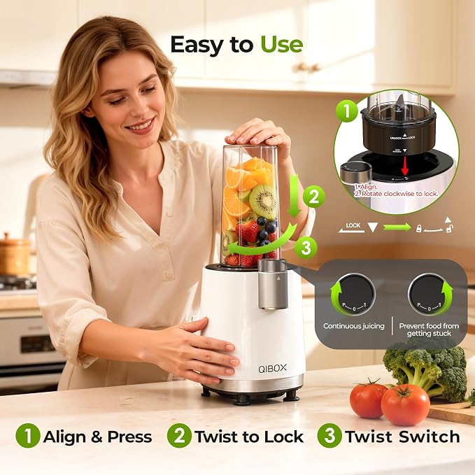 QIBOX Snow Cone Machine & Smoothie Blender 2 in 1, 700W Powerful Shaved Ice Machine Frozen Margarita Machine, Slushine Machine Maker with Stainless Steel Blade, Smoothie Recipe, for Home Kitchen Party