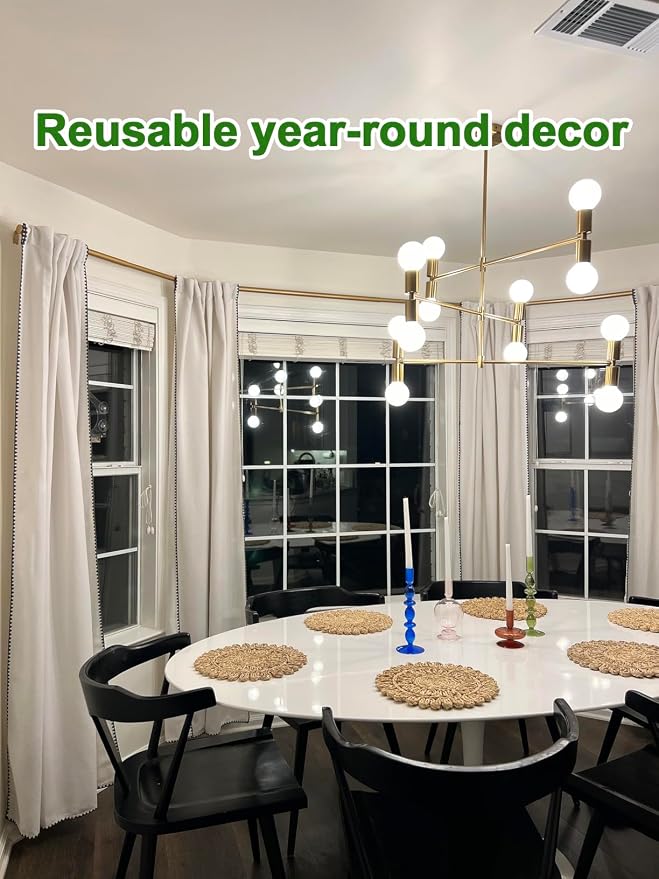 13.8" Set of 6 Round Woven Corn Husk Placemats by Laquedecraft | Protects Tables from Heat & Scratches, Perfect for Everyday Dining, Family Gatherings and Holiday Entertaining