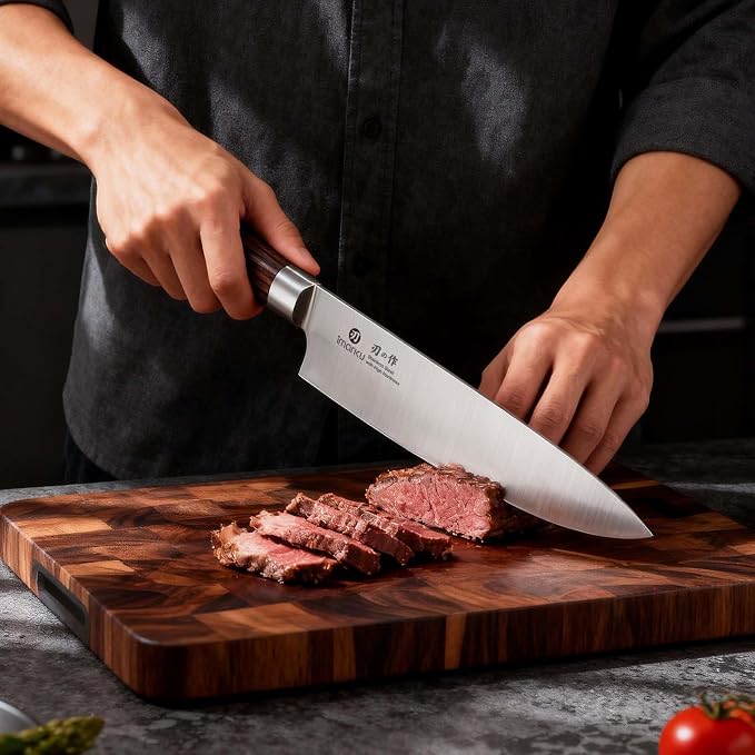 imarku Chef Knife 8 Inch, Professional Kitchen Knife in Japanese HC Steel | Super Sharp Knife With Ergonomic Handle, Cooking Knife With Gift Box, Kitchen Gadgets, Best Gifts for Family and Friends