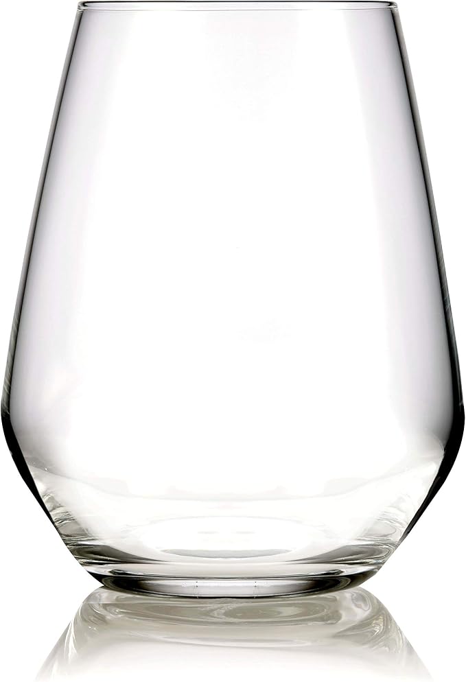 Libbey Signature Greenwich Stemless Wine Gift Set of 4, 18 ounce