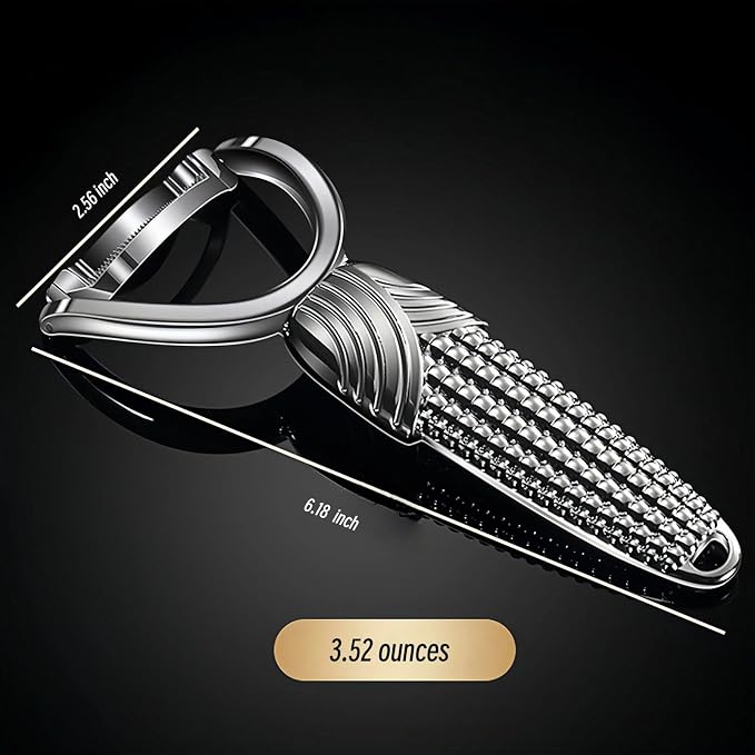 TEEVEA Corn Peeler Stainless Steel Corn Cob Stripper Tool | Rust resistant, easy to clean, dishwasher safe, handheld, for corn on the cob, sweet corn kernel stripping