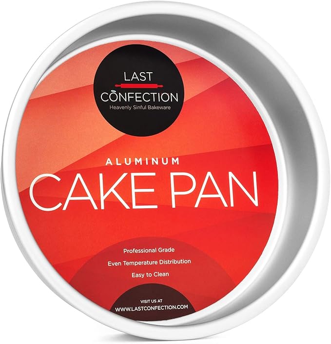 7" x 2" Round Cake Pan, Anodized Aluminum Cake Pan Baking Tin Mold, Professional Bakeware
