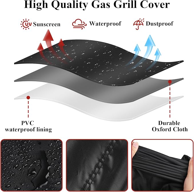 Pizza Oven Cover for Blackstone 2404 Tabletop Pro Pizza Oven | Waterproof Heavy Duty Grill Cover for Blackstone Pizza Oven - 25" L×26" W×11" H