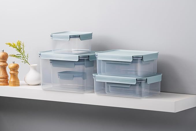LocknLock Classic-Plus Plastic Food Storage Container | Airtight Plastic Food Storage Containers with Lids | BPA Free Stackable Food Storage for Meal Prep, Leakproof, Freezer & Dishwasher Safe, 420ml