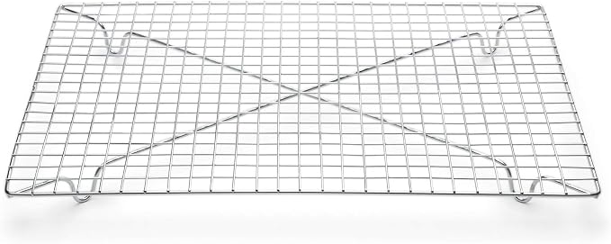 Fox Run Rectangular Cooling Rack, Iron/Chrome, 10-Inch x 14-Inch