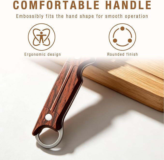 2Pcs 3-1 Multi-functional Vegetable Peeler,New Ktchen Multi-function Stainless Steel Thickened Fruit Peeler Knife with Wooden Handle and Bottle Opener for Vegetables or Fruits that Need to Be Peeled