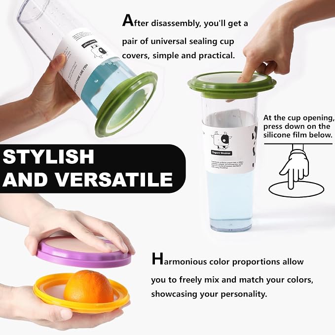 Silicone Food Storage Containers, 4Pcs Avocado Saver Produce Holder | Keep avocados fresh! Reusable Onion Storage for tomato, lemons, garlic & potato. Fresh fruit fridge organizers.