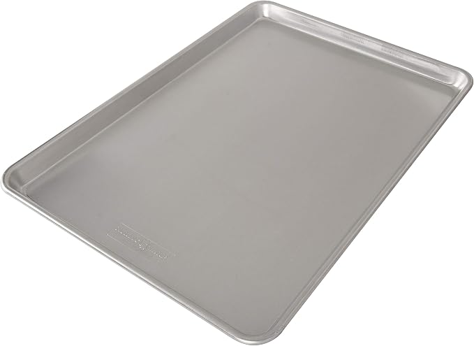 Nordic Ware Naturals Extra Large, 21 x 15 inch Baking Set - USA Made Aluminum Commercial Quality Pan for Baking or Roasting, Encapsulated Galvanized Steel Rim Prevents Warping, 2pk Big Sheet