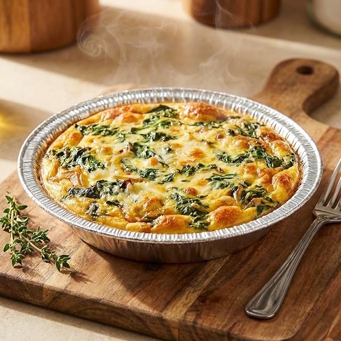 Aluminum Foil 6 inch Pie Pans, 100 Count | Disposable, Heavy Duty, Made in USA, For Baking Mini Pies, Quiche and Tarts