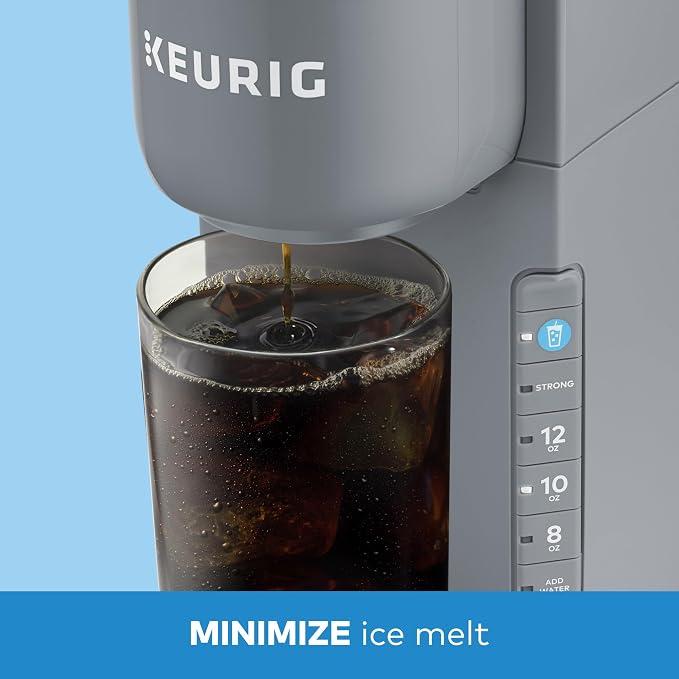 Keurig K-Iced Coffee Maker, Single Serve K-Cup Pod Iced Coffee Maker, With Hot and Cold Coffee Capabilities, Brews Any K-Cup Pod, Gray | Hot, Cold Coffee Capabilities, Brews Any K-Cup Pod