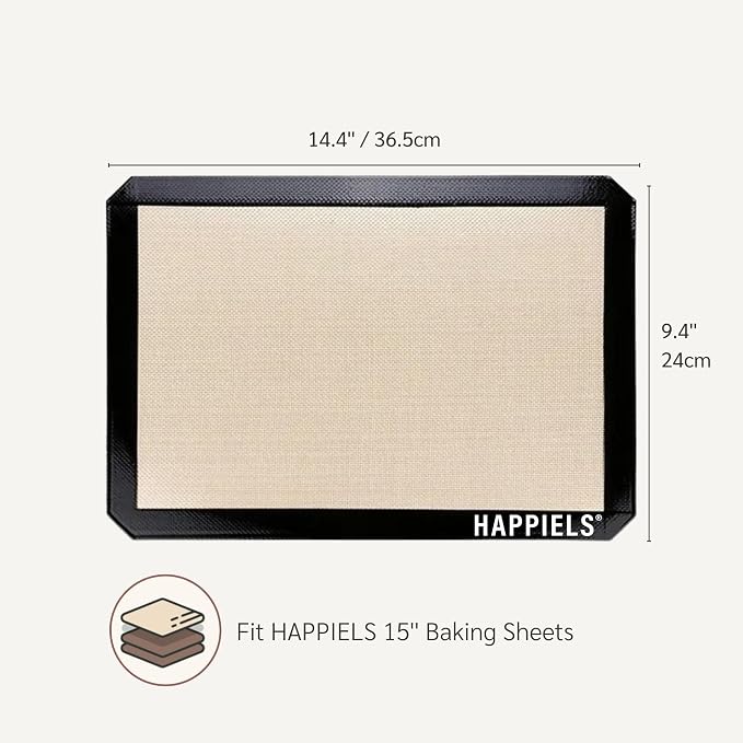 Baking Mats for 15 inch Baking Sheets 2-Pack Nonstick | | Silicone - 10 x 15 inches