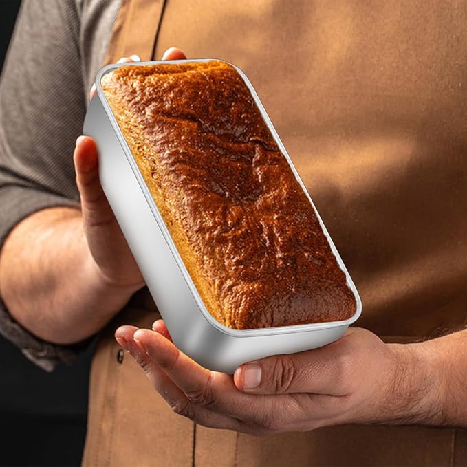 LIANYU 6.3 x 3.5 In Stainless Steel Mini Loaf Pans for Baking Bread, 20 PCS | Small Bread Loaf Pan Mold for Homemade Meatloaf, Metal Tin Loaf Baking Pan for Banana Sourdough Sandwich, Dishwasher Safe