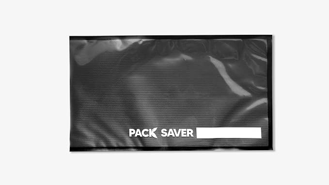 Vacuum Sealer Bags 50 Pack - 11"x19" Heavy Duty Pre-Cut Food Storage Bags for Food Saver, Meal Prep, Sous Vide - Commercial Grade BPA Free (Clear & Black)