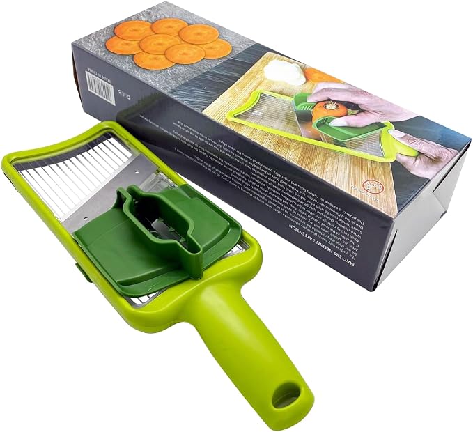Multi Handheld Mandoline Slicer, Stainless Steel Professional Vegetable Slicer with Comfortable Grip, Vegetable Slicer for Potatoes, Onions, Cucumbers, Cheese, Easy to Clean