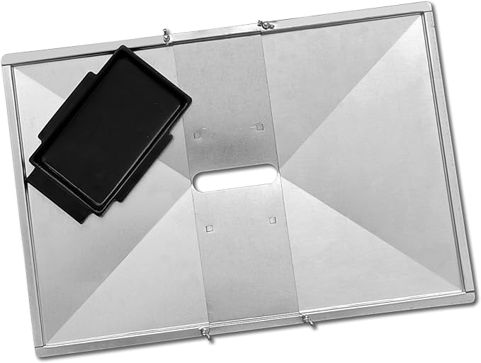 Replacement Grease Tray Set for Bbq Grill Models from Nexgrill, Dyna Glo, Kenmore, Backyard Grill, BHG, Uniflame and Others (16-19.50 inches)