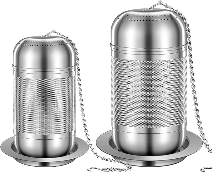 2Pack Tea Strainers for Loose Tea, Extra Fine Mesh Tea Infuser, 316 Stainless Steel Loose Leaf Tea Steeper, Tea Infuser for Loose Leaf Tea (2 Pack - Large + Small)