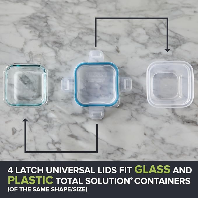 Snapware Plastic Total Solution (21-Pack) Large Food Storage Containers Set | Meal prep containers with plastic BPA-free lids with 4 locking tabs, microwave, dishwasher, & freezer safe