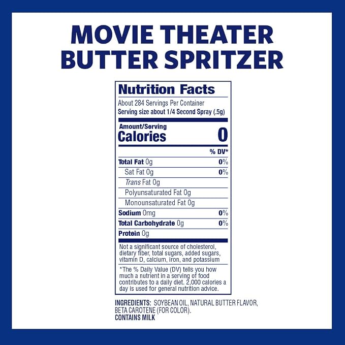 Kernel Season's Movie Theater Butter Spritzer, 5 Ounce (Pack of 6) | Movie Theater Butter Spritzer