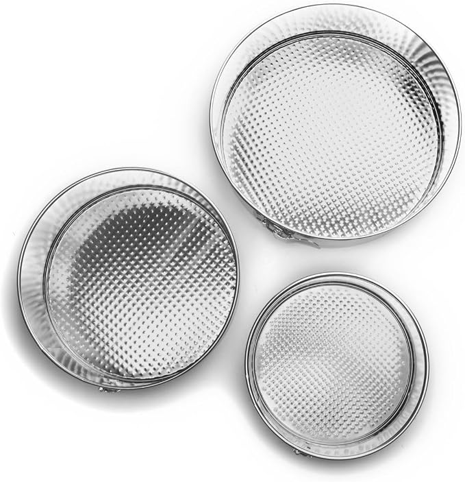 Fox Run Springform Pan Set, Tin-Plated Steel, 3-Piece
