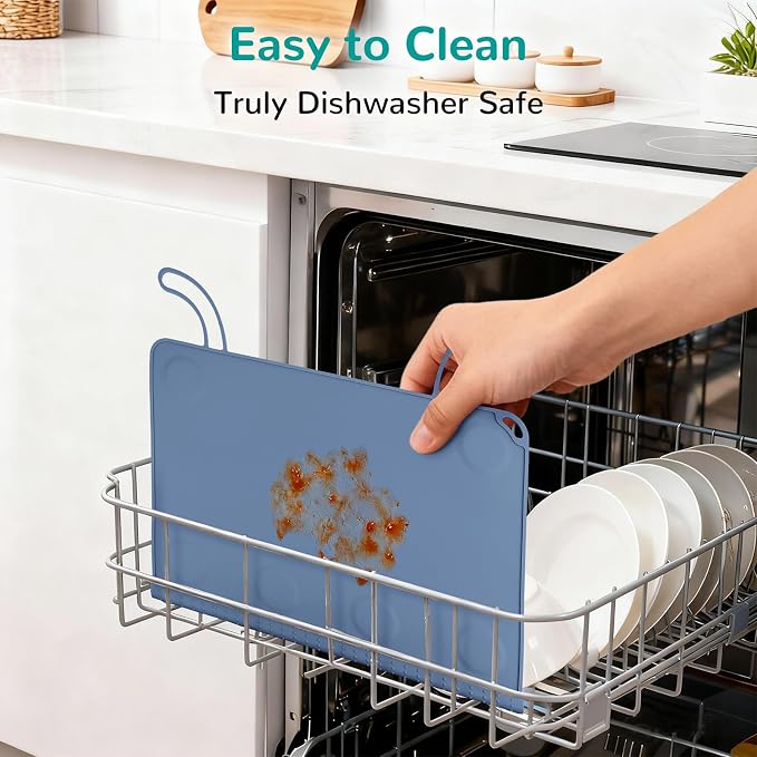 Silicone Placemat for Baby Self-Eating: Dishwasher Safe & Non-Slip for Dining Table - Table Mat for Baby 8-18 Months