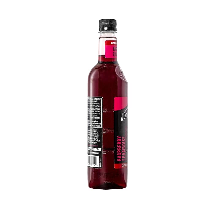 DaVinci Gourmet Classic Raspberry Syrup, Keto-friendly, 25.4 Fluid Ounces (Pack of 4)