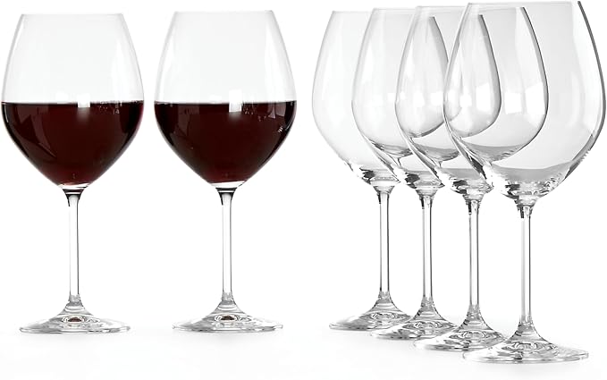 Lenox 831664 Tuscany Classics Red Wine Glass Set, Set of 6, 24 Fl Oz