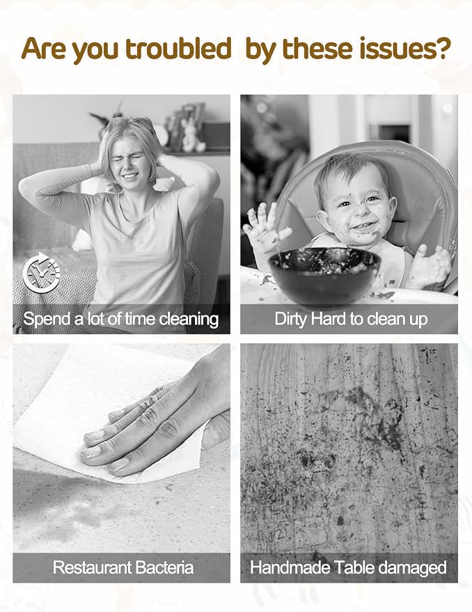 45 Pack Sticky Disposable Placemats for Baby & Toddlers,Toddler Placemat 12"x18" Kids Table Mat for Party, Picnic Table, Restaurants Dining Table Travel Essentials for Toddlers with 5 Designs