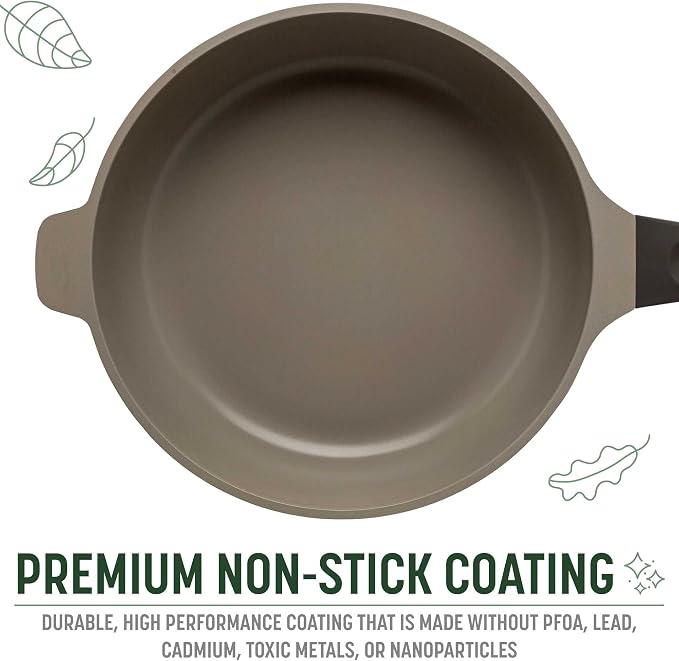 Goodful All-in-One Pan, Multilayer Nonstick Cookware Set, High-Performance Construction, Multipurpose Design Replaces Multiple Pots and Pans, Dishwasher Safe, 11-Inch, 4.4-Quart Capacity, Graphite