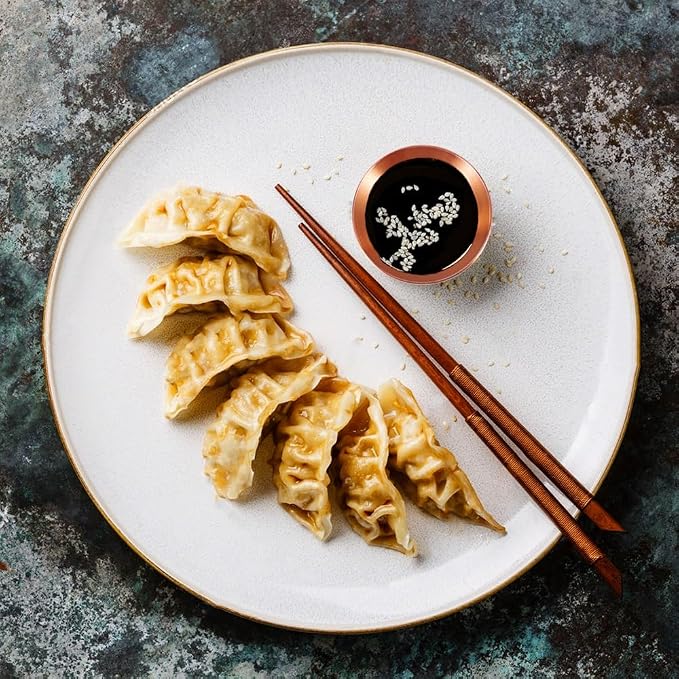 8 Pack 3.5inch Stainless Steel Sauce Dishes Mini Individual Saucers Bowl Round Seasoning Dishes Sushi Dipping Bowl Appetizer Plates, Rose Gold