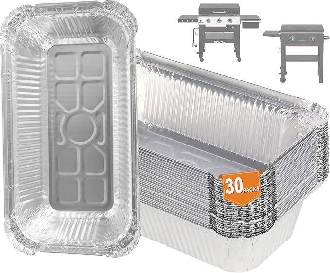 Drip Pan Liners for Nexgrill Grease Tray Liner Replacement Daytona 30/36" FlatTop Griddle 720-1057 720-1058 720-1115 720-1116 Grease Cup Liners for Nexgrill Griddle Accessories 3/4-Burner Daytona,30PC
