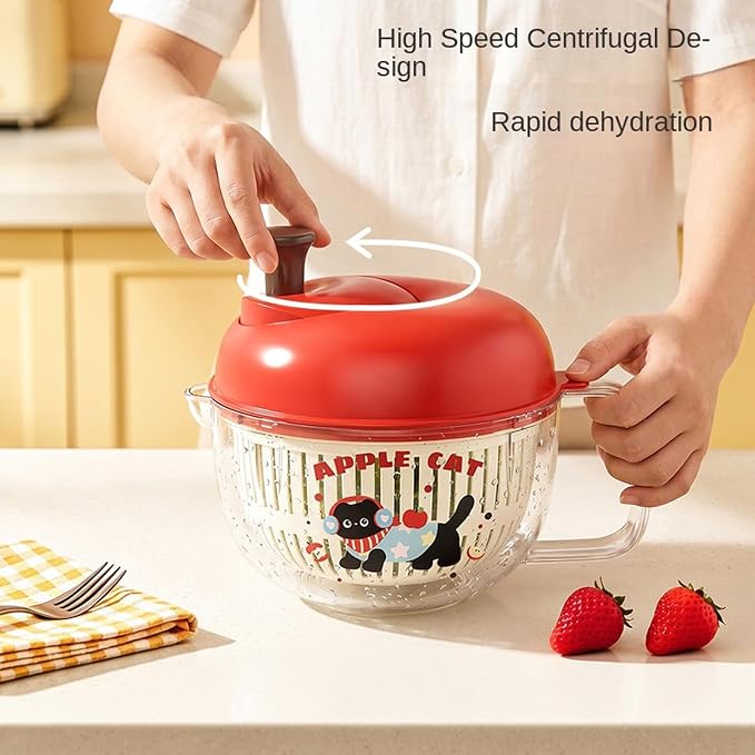 Fruit Washer Compact Draining Kitchen Tool | Vegetables Wash Bowl for Cleaning Vegetables Berry Cheese Kitchen Meal Prep Home Food