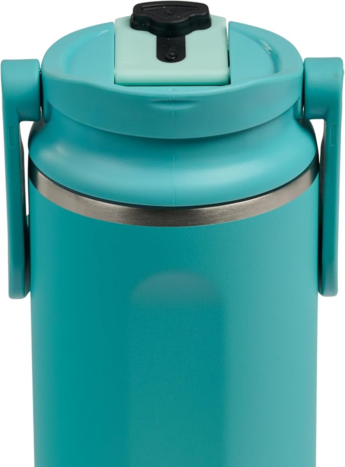 Igloo 16 oz Stainless Steel Tumbler | Flip 'n' Sip Bottle | Lagoon Teal