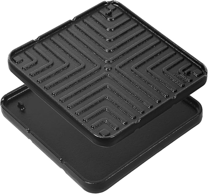 Ceramic Nonstick Reversible Griddle for Coleman Cascade & Triton | 8.5 x 8.5 Ceramic Griddle, Stores Inside the Stove Body, No-Wobble Stable Design, For 2-Burner Camp Stoves, 1 Pack