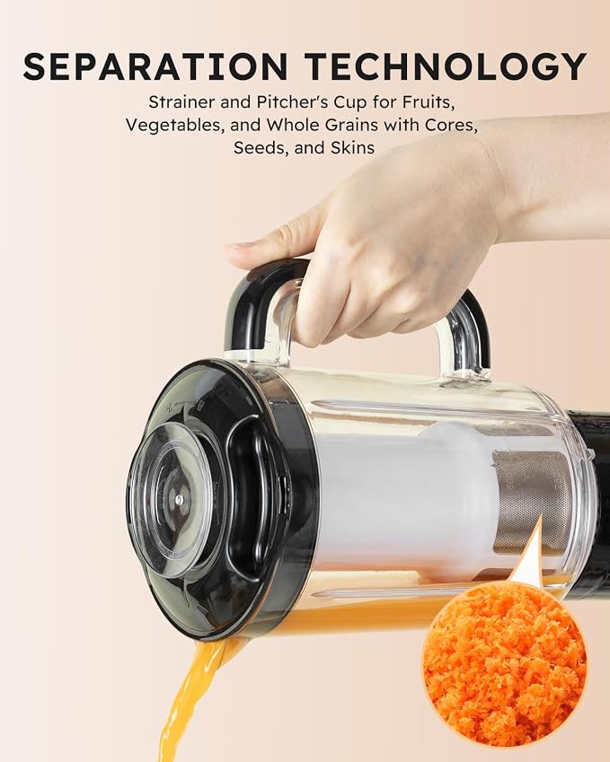 Sangcon Blenders and Food Processor Combo for Kitchen, 5 in 1 Blender for Shakes and Smoothies, Meat Chopped, Grinding & more, 40 oz Jar & 17oz Cup with To-Go Lid, Stainless Steel Silver