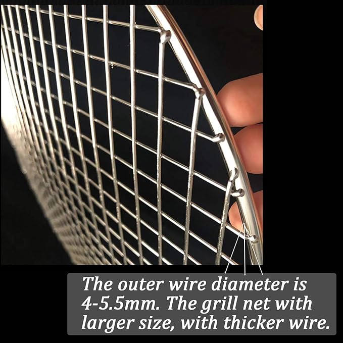 Cooling Rack with Legs 11.6 Inch Diameter Round Cooking Grate Grid Grill Barbecue Net Wire Steaming Cooling Rack Wire Pan Grate Baking Rack Icing Rack Round Shape (295mm/11.6")