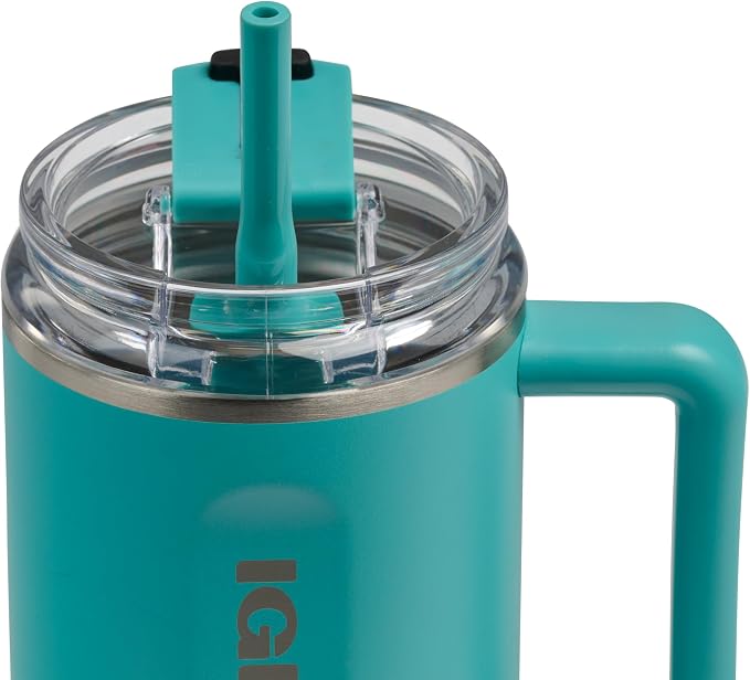 Igloo 32 oz Travel Mug Tumbler | Stainless Steel Drinkware | Lagoon Teal
