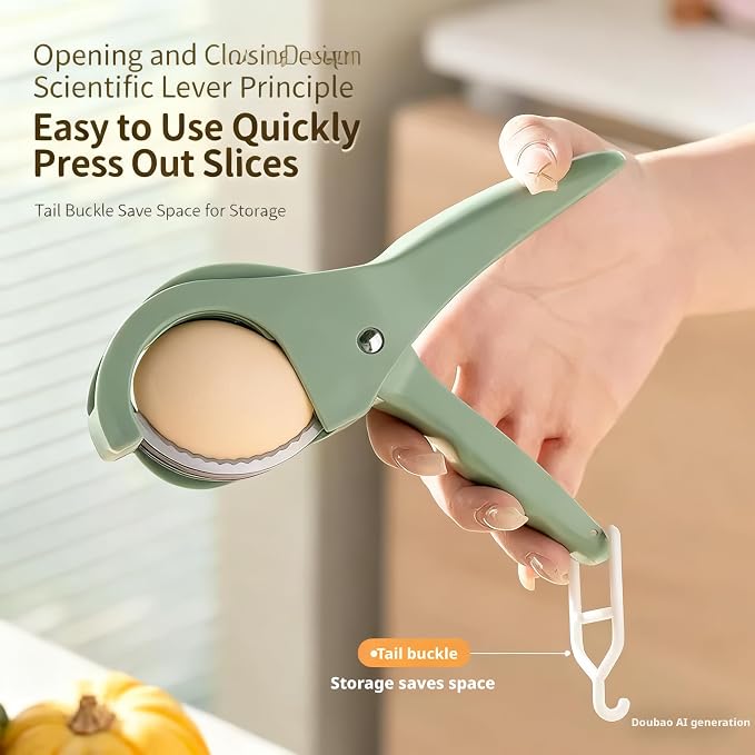 Herb Scissors, 5 Stainless Steel Blades Kitchen Salad Chopper, Dishwasher Safe Multi Veggie Fruit Cutter for Basil Chives