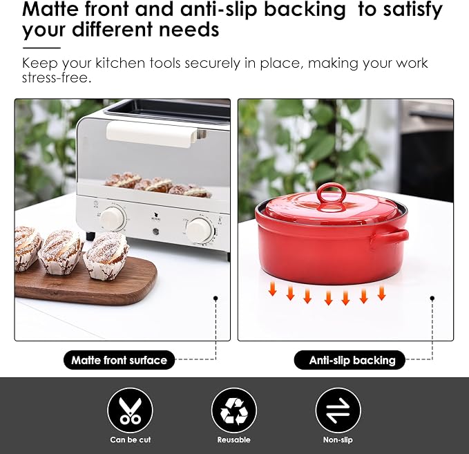 Large Silicone Heat Resistant Mat for Air Fryer 19.6"x27.5", Silicone Mats for Kitchen Counter, Nonslip Silicone Placemat for Countertop Protector, Nonstick Waterproof Craft Mat, KitchenRakuTable Mat