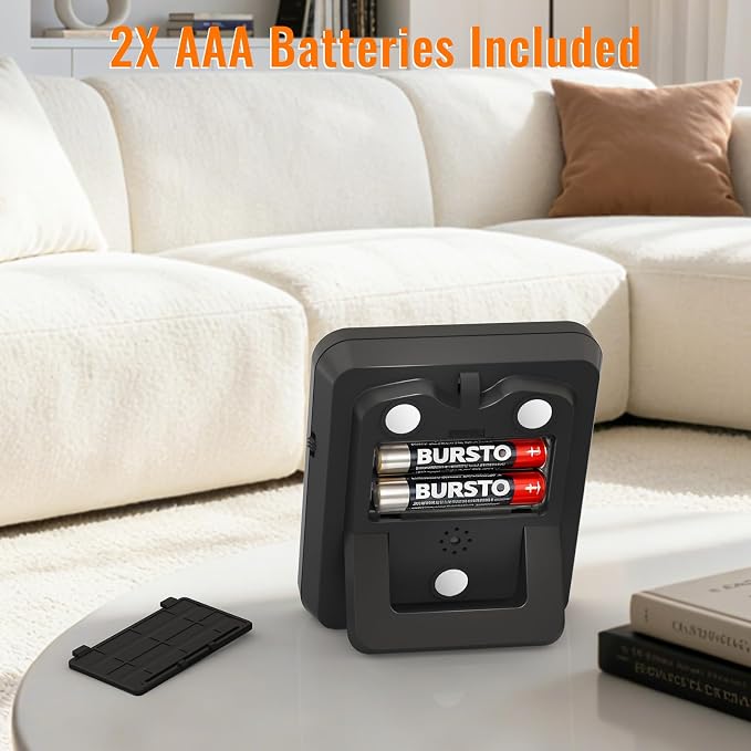 Digital Dual Kitchen Timer, Multiple Channels Countdown Timer | 3-Groups Triple Timer with Magnet-Back Memory-Preset Large Display Adjustable Volume, 3A Battery Included, Ideal for Cooking
