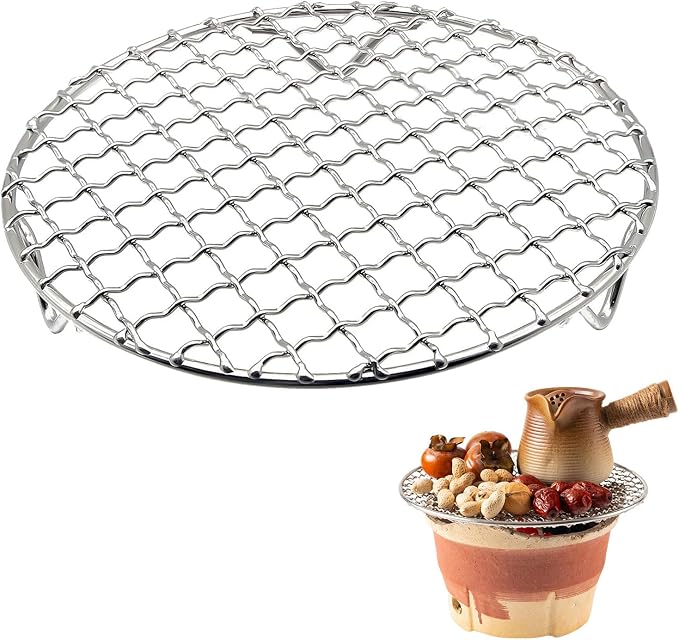 Round Cooling Rack 6 Inch With 20mm Legs | For Baking, Cooking, Steaming & BBQ, Stainless Steel Wire Baking Rack, Versatile Cooling Rack for Kitchen and Home