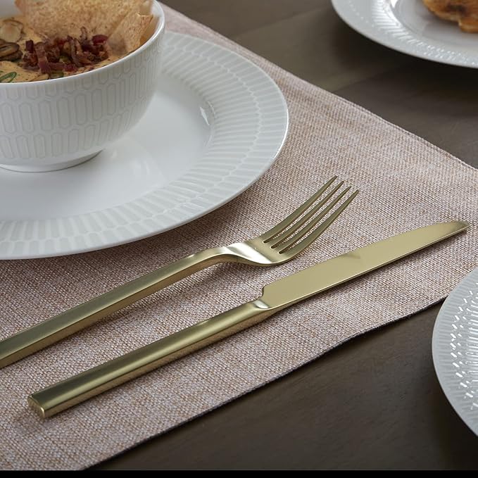 Oneida Chef's Table Champagne 20-Piece Silverware Set for 4, Flatware