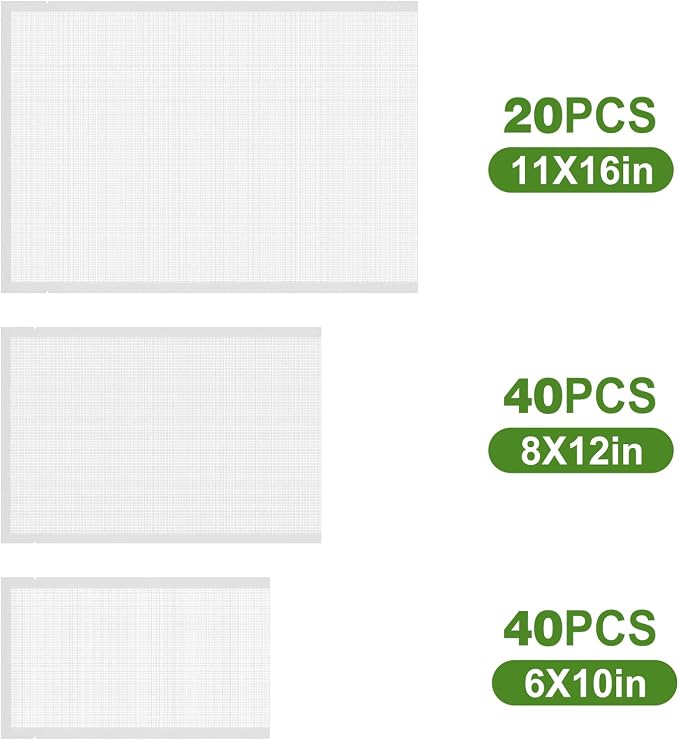 Vacuum Sealer Bags for Food Storage, 100pcs Precut Pint, Quart & Gallon | 3Mil Embossed BPA-Free Puncture-Resistant Bags, Universal Fit for Sous Vide, Meal Prep, Freezer Storage & Food Preservation