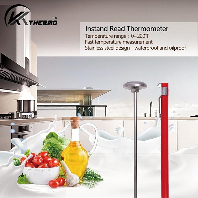Instant Read 1-Inch Dial Thermometer,Best for The Coffee Drinks,Chocolate Milk Foam