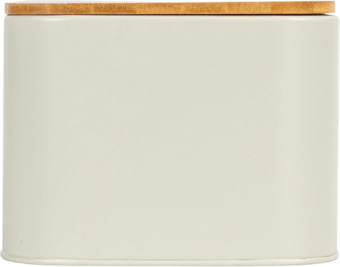 Bloomingville Metal Bread Bin with Bamboo Lid (Pack of 3)
