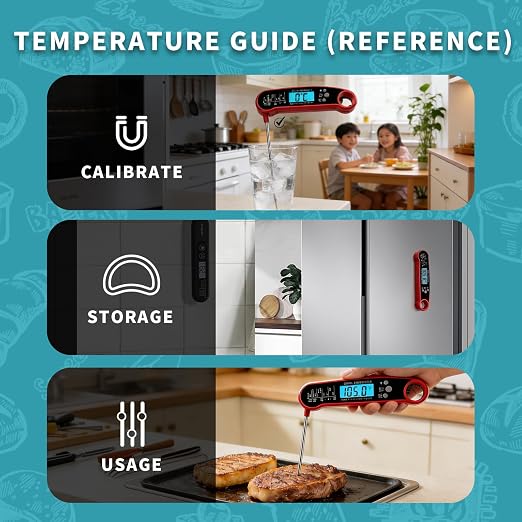 X&E Meat Thermometer Digital – Instant Read Food Thermometer for Cooking & Grilling – Professional Kitchen for Men, Dad & Mom