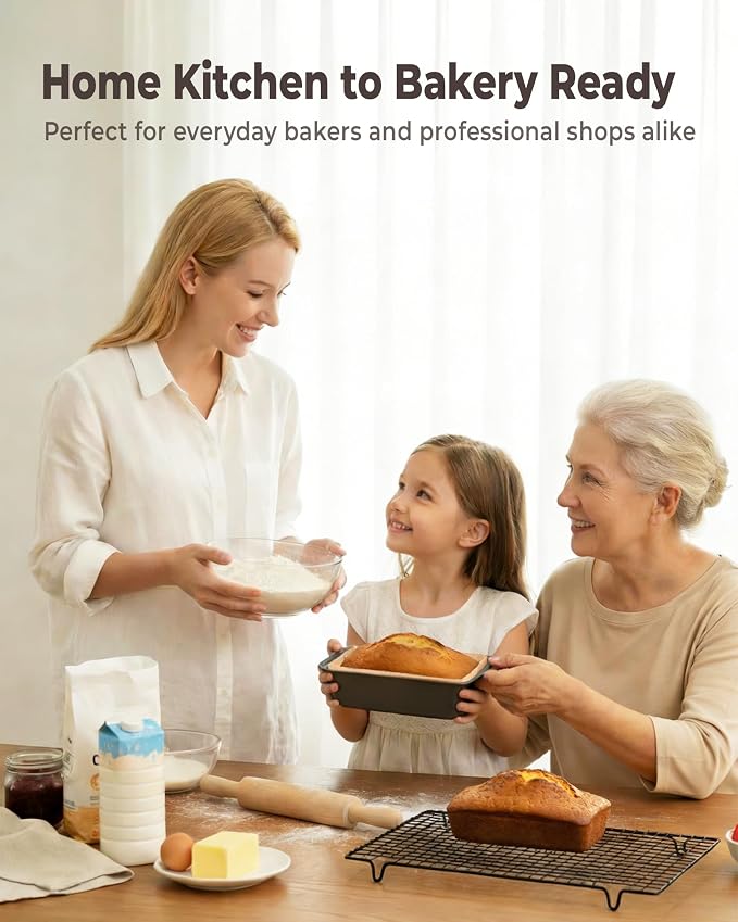 Bake Choice 100 Pcs Loaf Pan Liners for Baking Bread 9x5 Inch, Bread Pan Liners with Cardboard Formers, Non-Stick Pre Cut Unbleached Parchment Paper for Loaf Pan | Pre-cut unbleached parchment paper comes with cardboard formers, ideal for daily loaf br...
