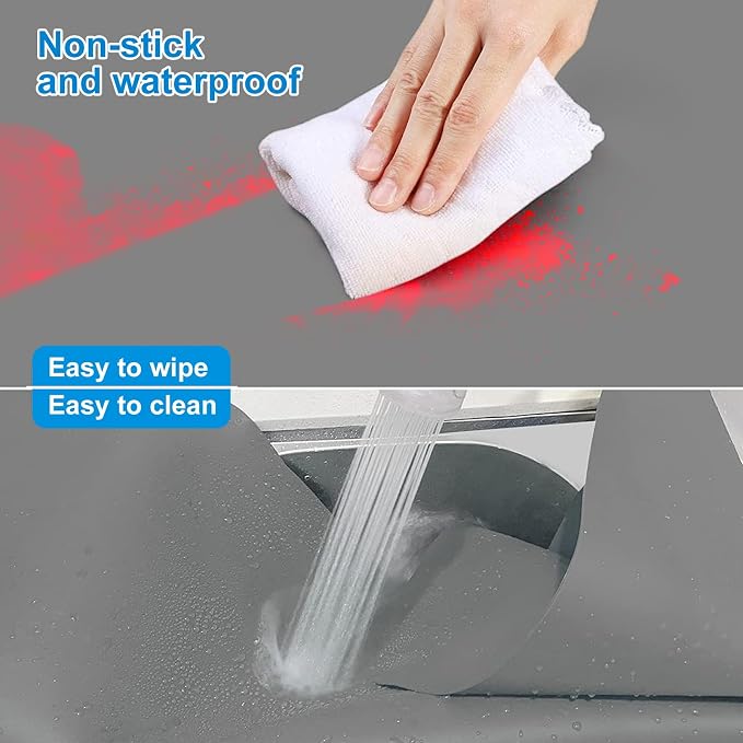 Silicone Mat for Kitchen Counter, 27.5" x 16.5" x 0.08", Dark Gray | Heat Resistant, Nonslip, Multipurpose Countertop Protector, Shipped Rolled Up