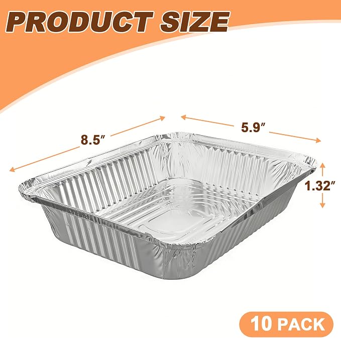 Drip Pan Liners Replacement Parts for Charbroil Bistro Pro 25302146 25302161 25302145 Electric Grill Parts, Aluminum Disposable Foil Grease Tray for Charbroil Bistro Pro Gas Grills, 10 Packs